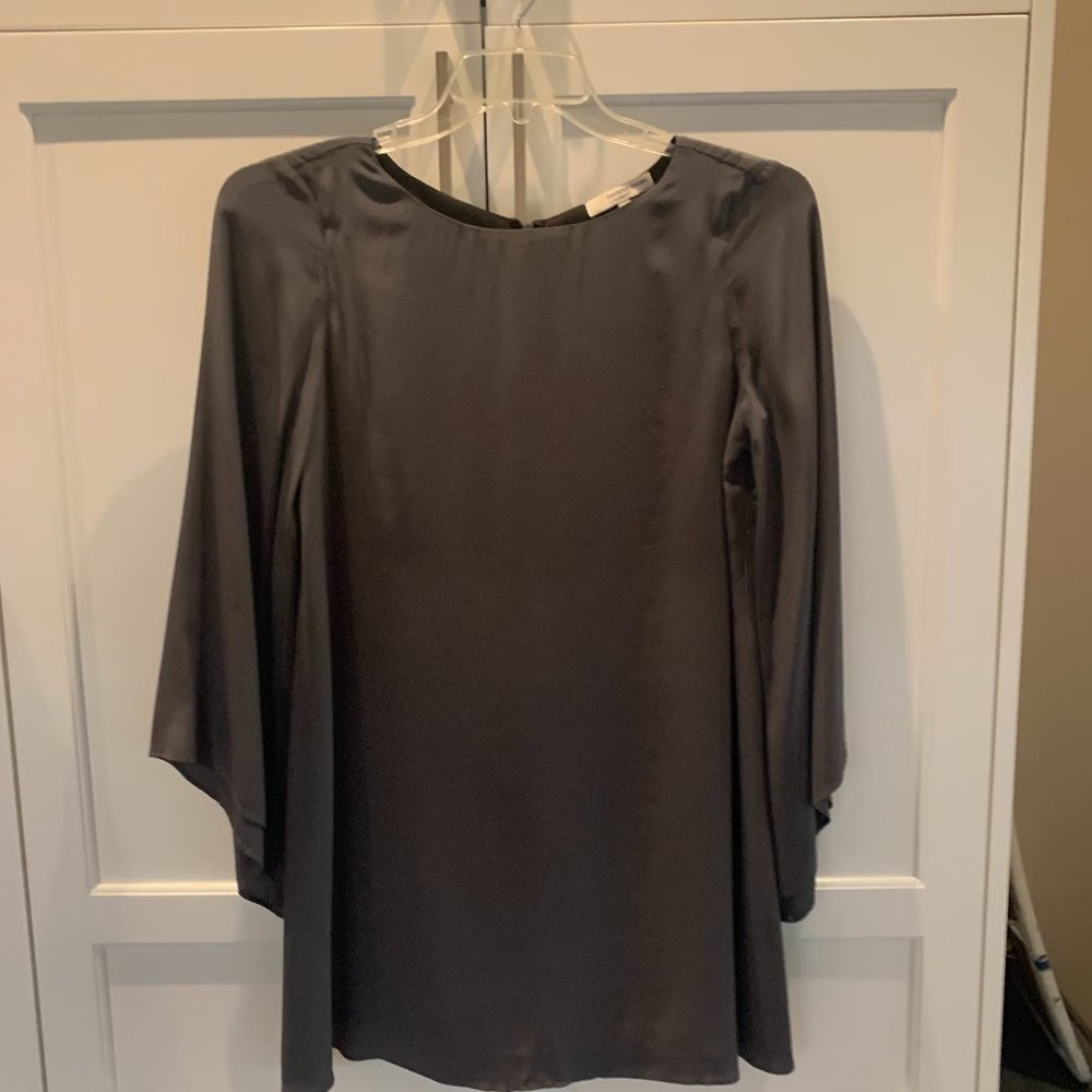 LAVENDER BROWN SILK MINI